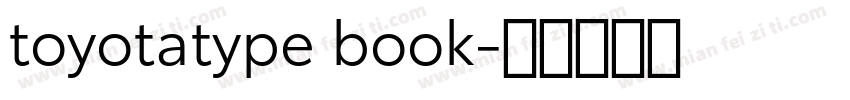 toyotatype book字体转换